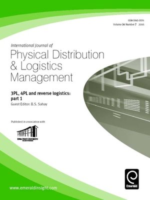 cover image of International Journal of Physical Distribution & Logistics Management, Volume 36, Issue 7